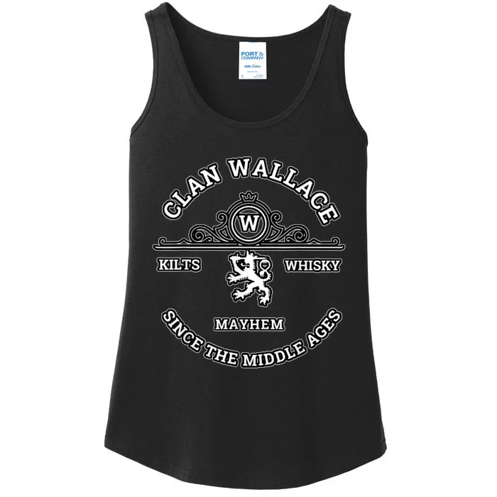 Clan Wallace Scottish Kilt Highland Games Ladies Essential Tank