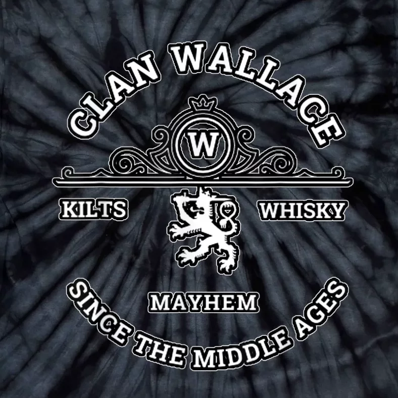 Clan Wallace Scottish Kilt Highland Games Tie-Dye T-Shirt