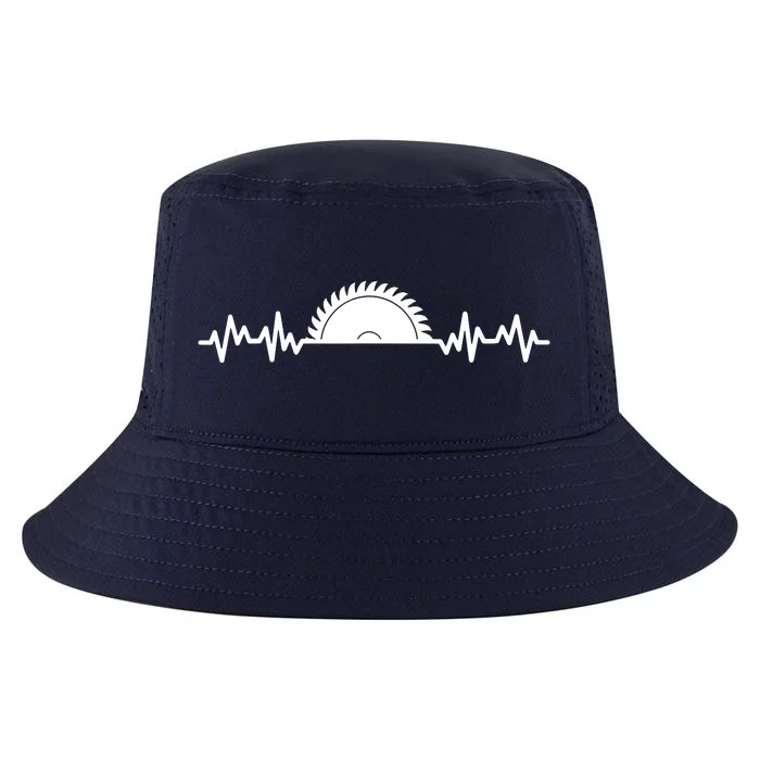 Carpenter Woodworking Saw Heartbeat Cool Comfort Performance Bucket Hat