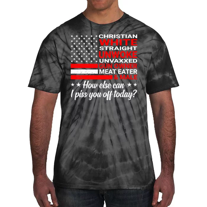 Christian White Straight Unwoke Unvaxxed Gun Owner Tie-Dye T-Shirt