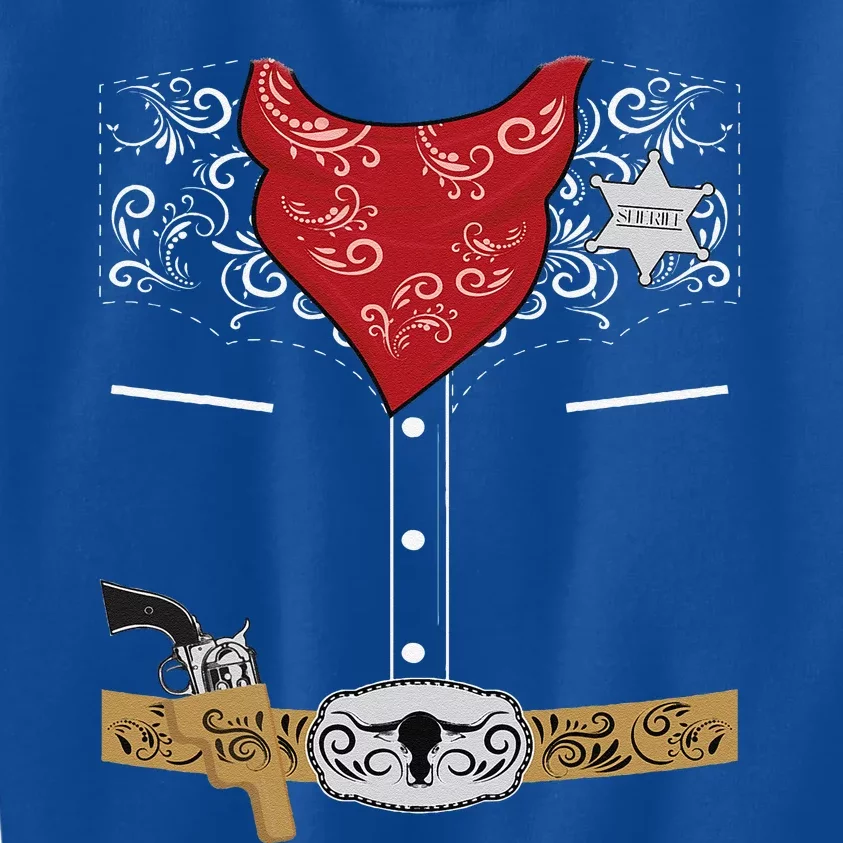 Cute Western Sheriff Costume For Easy Halloween Kids Sweatshirt