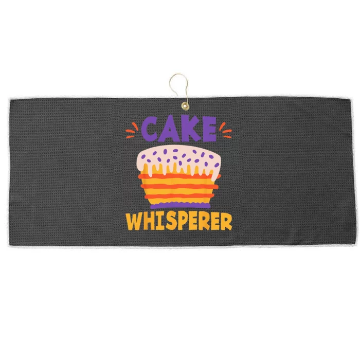 Cake Whisperer Snack Baking Cake Large Microfiber Waffle Golf Towel