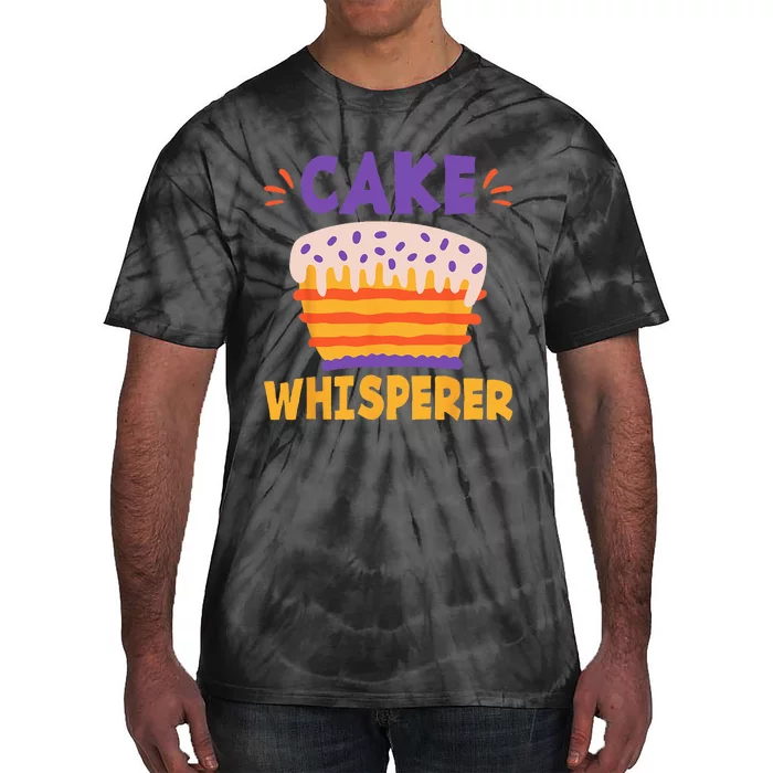 Cake Whisperer Snack Baking Cake Tie-Dye T-Shirt