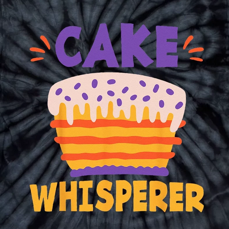 Cake Whisperer Snack Baking Cake Tie-Dye T-Shirt