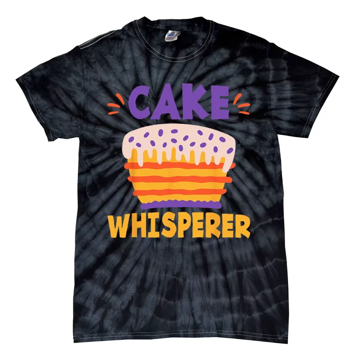 Cake Whisperer Snack Baking Cake Tie-Dye T-Shirt