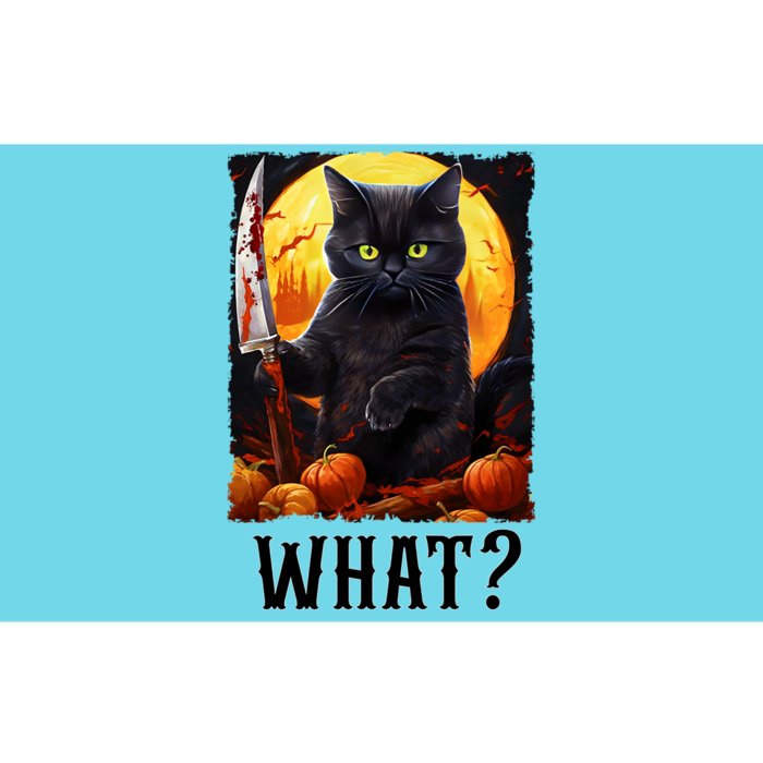 Cat What Starry Night Black Cat With Knife Halloween Costume Meaningful Gift Bumper Sticker