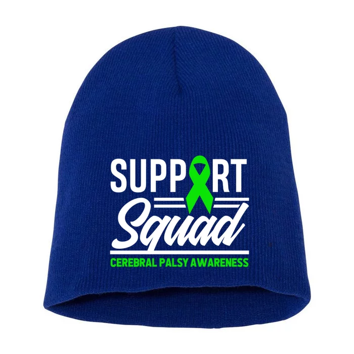 Cp Warrior Support Squad Cerebral Palsy Awareness Gift Short Acrylic Beanie