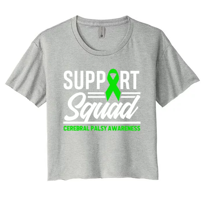 Cp Warrior Support Squad Cerebral Palsy Awareness Gift Women's Crop Top Tee