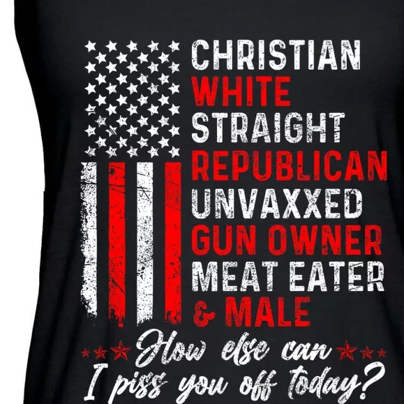 Christian White Straight Republican Unvaxxed Gun Owner Meat Ladies Essential Flowy Tank