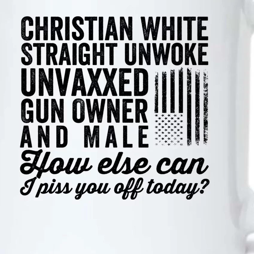 Christian White Straight Republican Unvaxxed Gun Owner Meat Black Color Changing Mug