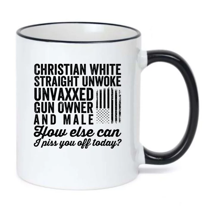 Christian White Straight Republican Unvaxxed Gun Owner Meat Black Color Changing Mug