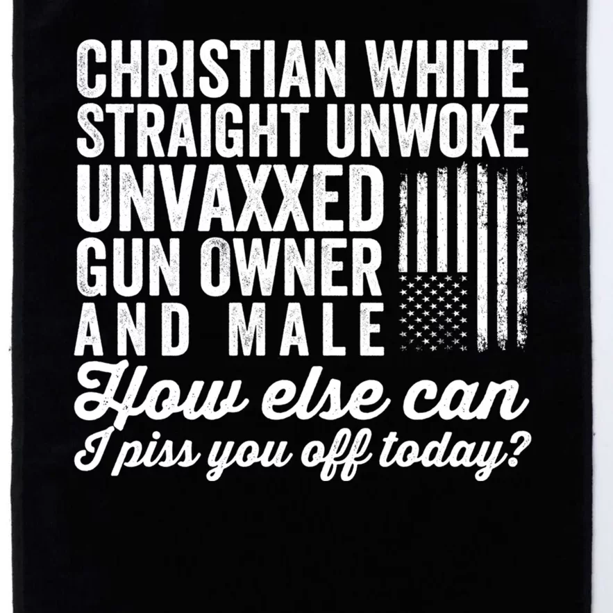 Christian White Straight Republican Unvaxxed Gun Owner Meat Platinum Collection Golf Towel