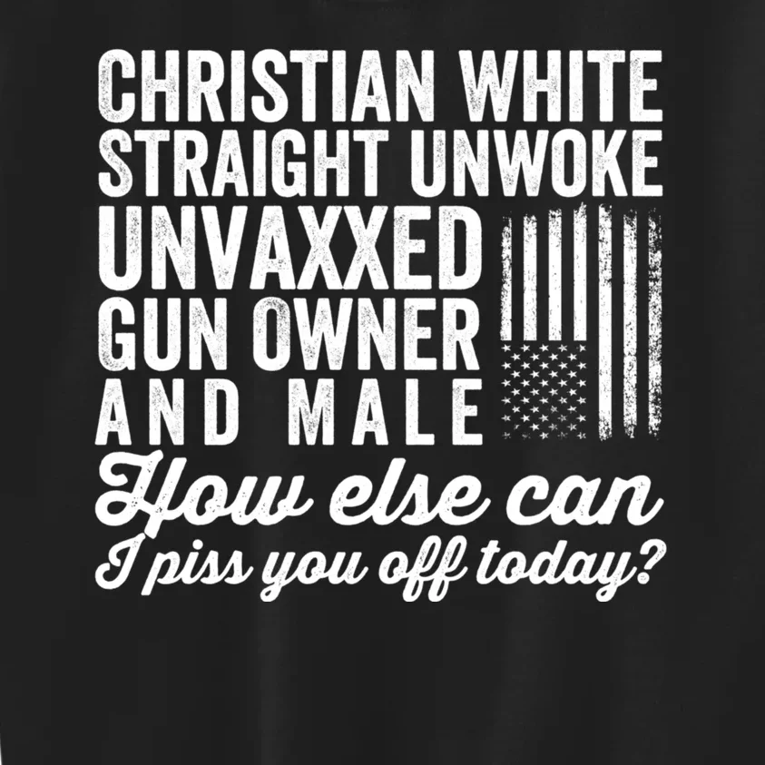 Christian White Straight Republican Unvaxxed Gun Owner Meat Kids Sweatshirt