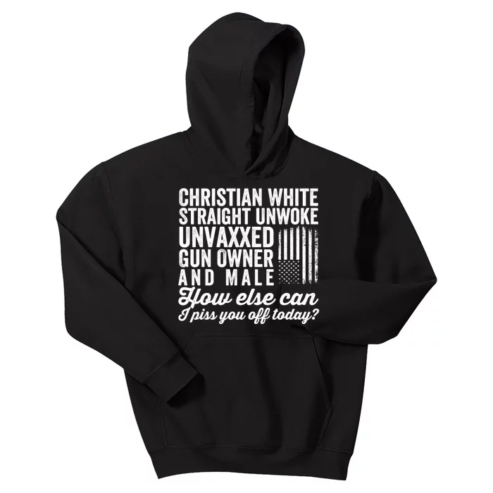 Christian White Straight Republican Unvaxxed Gun Owner Meat Kids Hoodie