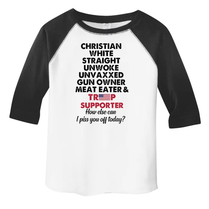 Christian White Straight Republican Unvaxxed Gun Owner Meat Toddler Fine Jersey T-Shirt