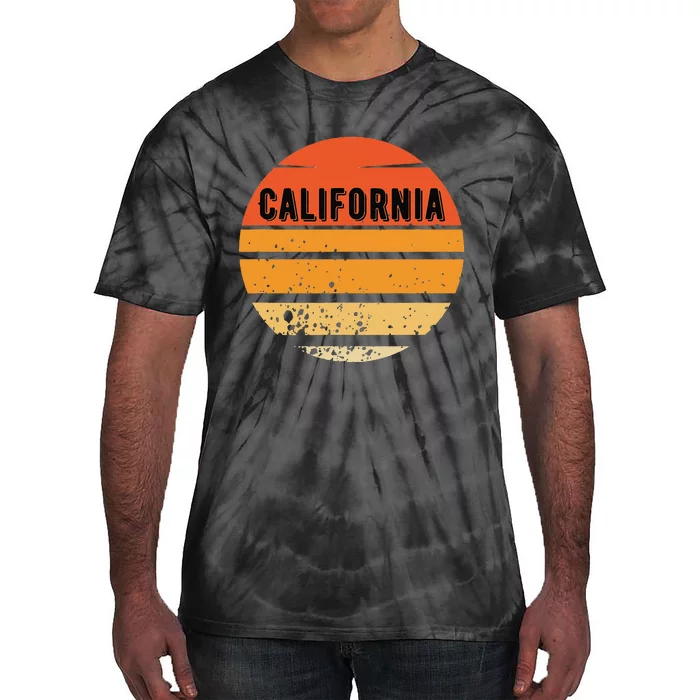 California With Sun Graphic Tie-Dye T-Shirt