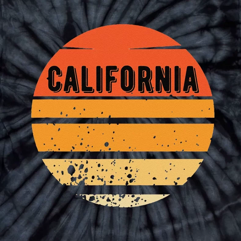 California With Sun Graphic Tie-Dye T-Shirt