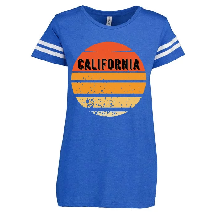 California With Sun Graphic Enza Ladies Jersey Football T-Shirt