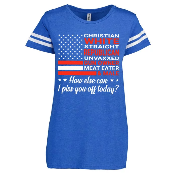 Christian White Straight Republican Unvaxxed Gun Owner Meat Enza Ladies Jersey Football T-Shirt