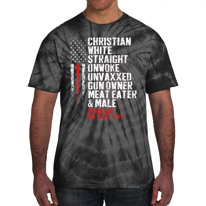 Christian White Straight Unwoke Unvaxxed Gun Owner Tie-Dye T-Shirt