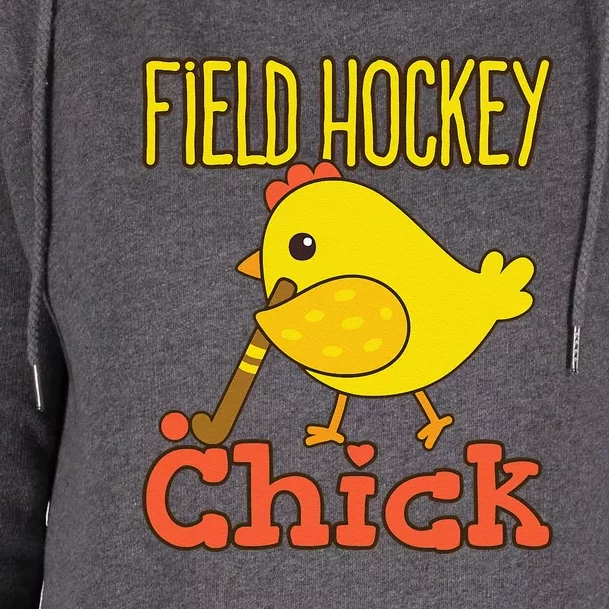 Chicks With Sticks Field Hockey Player Hockey Fan Womens Funnel Neck Pullover Hood