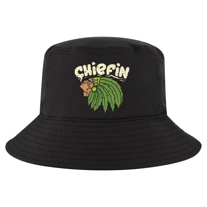 Chiefin Weed Smoking Funny 420 Cannabis Pot Thc Smoker Gift Cool Comfort Performance Bucket Hat