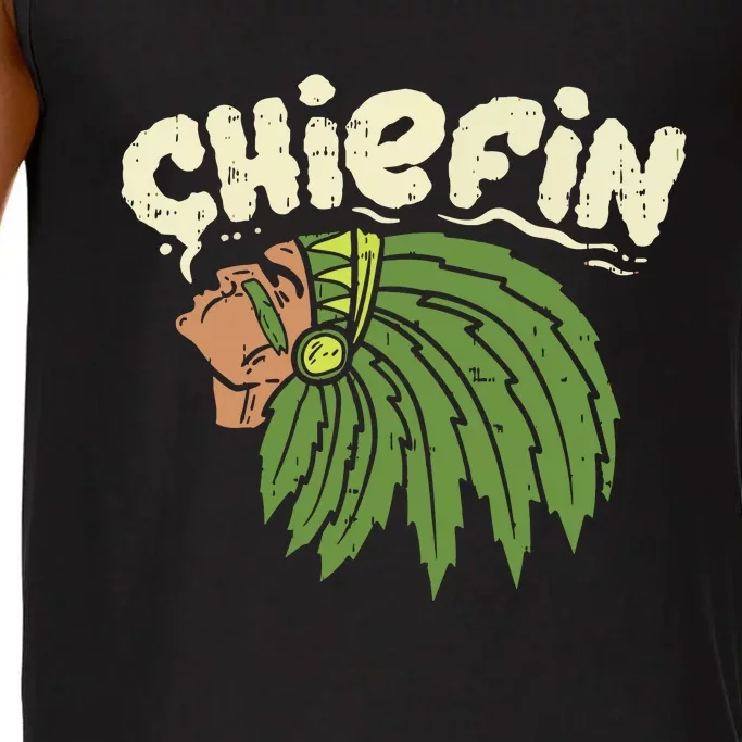 Chiefin Weed Smoking Funny 420 Cannabis Pot Thc Smoker Gift Comfort Colors® Tank Top