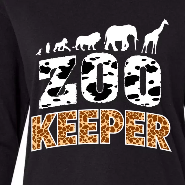 Cute Wildlife Safari Africa Animals Zoo Gift Womens Cotton Relaxed Long Sleeve T-Shirt