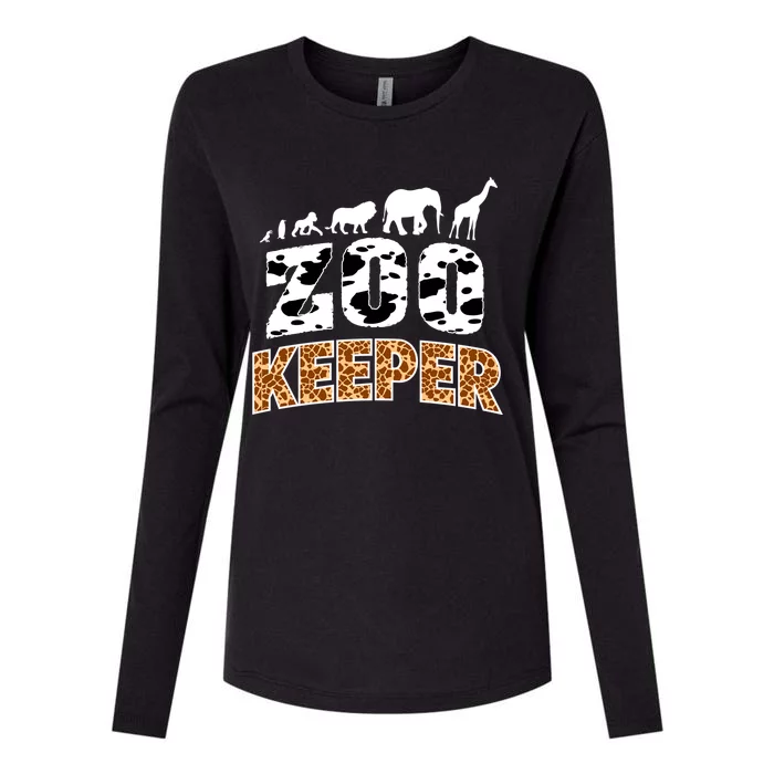 Cute Wildlife Safari Africa Animals Zoo Gift Womens Cotton Relaxed Long Sleeve T-Shirt