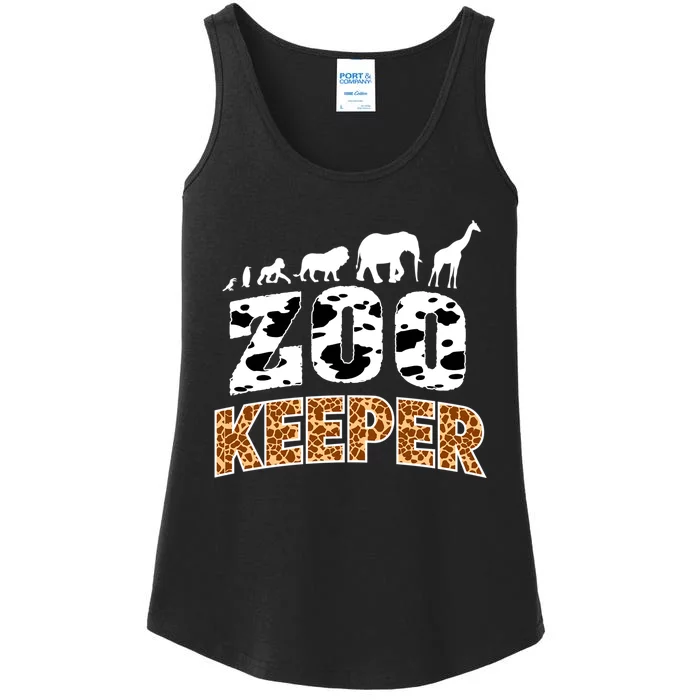 Cute Wildlife Safari Africa Animals Zoo Gift Ladies Essential Tank