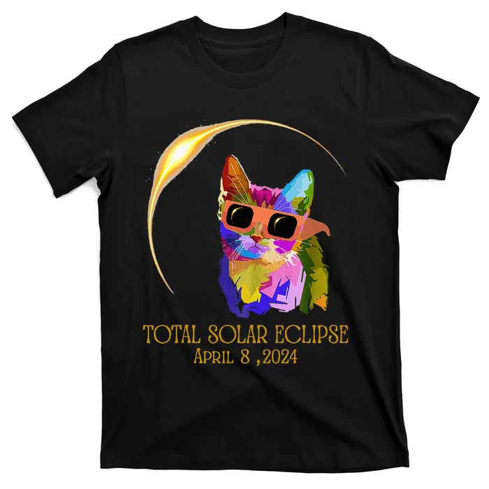 Cat Wearing Solar Eclipse Glasses T-Shirt