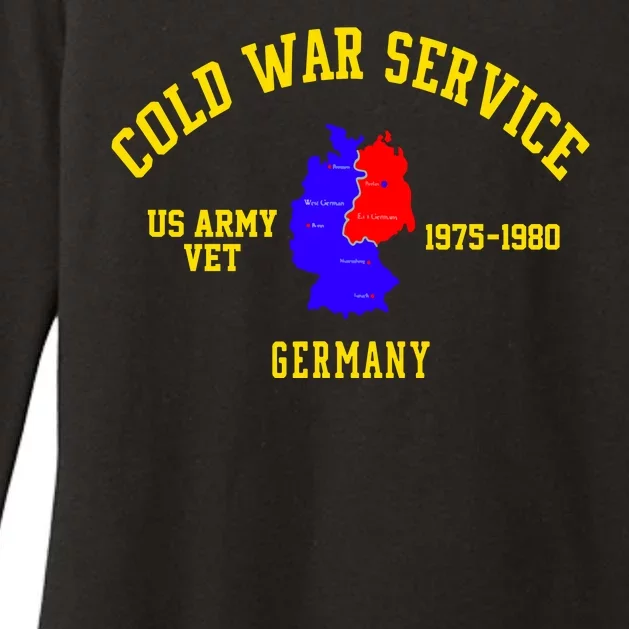 Cold War Service Germany US Army Veteran 1975 To 1980 Womens CVC Long Sleeve Shirt