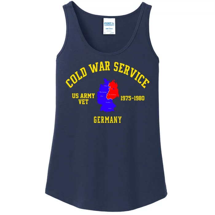 Cold War Service Germany US Army Veteran 1975 To 1980 Ladies Essential Tank