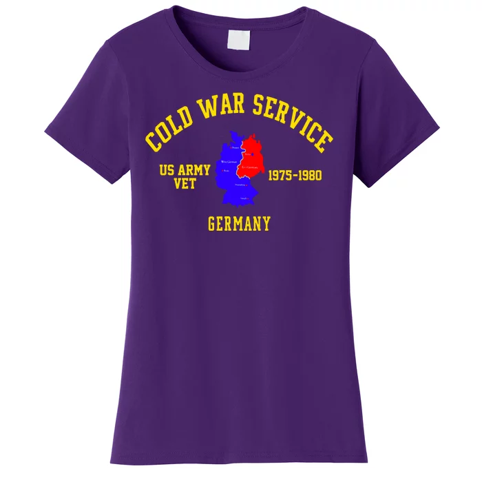 Cold War Service Germany US Army Veteran 1975 To 1980 Women's T-Shirt