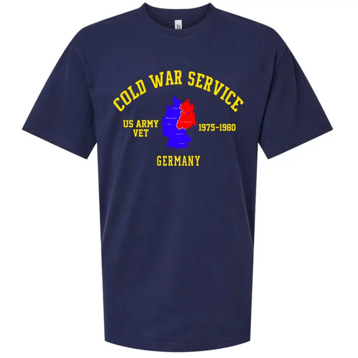 Cold War Service Germany US Army Veteran 1975 To 1980 Sueded Cloud Jersey T-Shirt