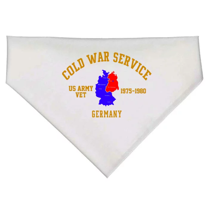 Cold War Service Germany US Army Veteran 1975 To 1980 USA-Made Doggie Bandana