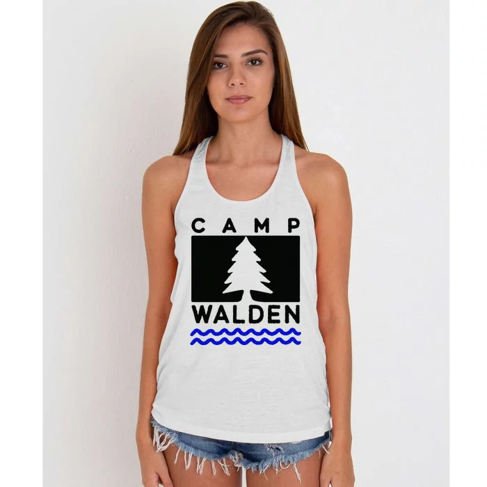 Camp Walden Summer Camp  Summer Camp Women's Knotted Racerback Tank