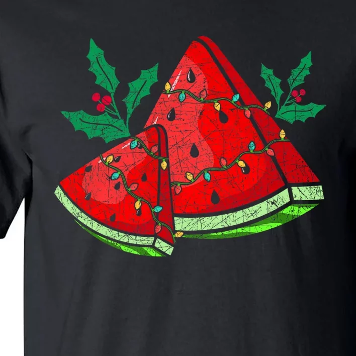 Christmas Watermelon Tropical Summer Christmas In July Tall T-Shirt