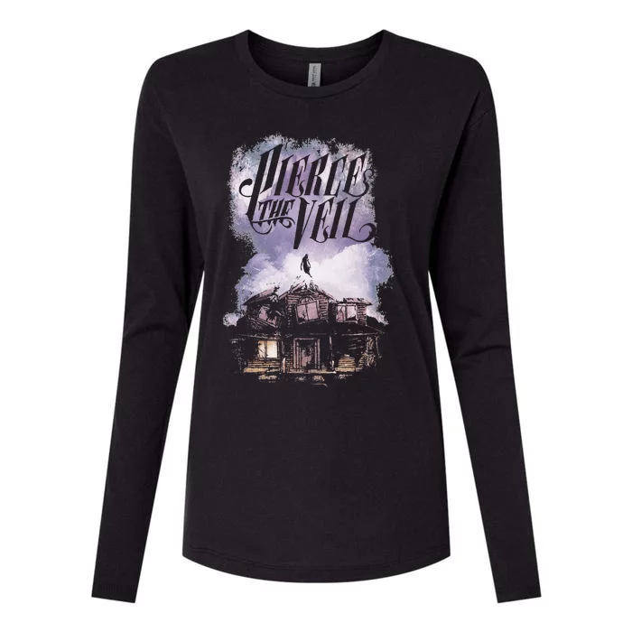 Collide With The Sky Cover Womens Cotton Relaxed Long Sleeve T-Shirt