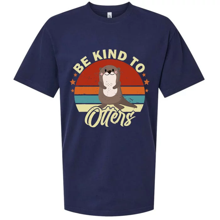 Children With The Inscription Sei Nett Zu Otters Sei Nett Zu Andere Sueded Cloud Jersey T-Shirt