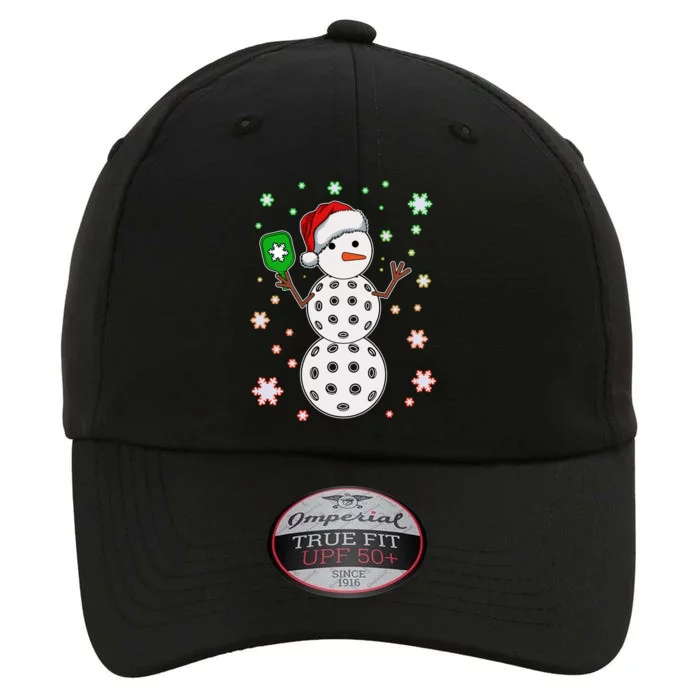 Christmas Winter Time Pickleball Snowman The Original Performance Cap