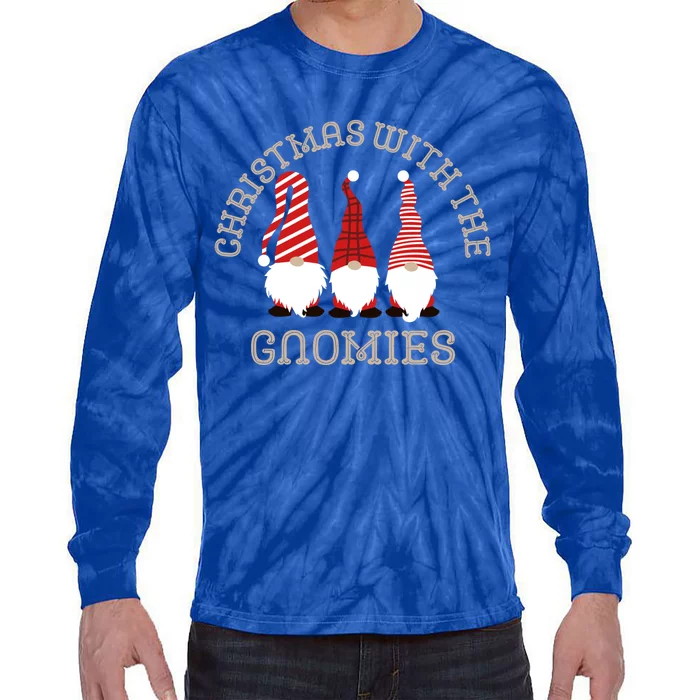 Christmas With The Gnomies Gift Tie-Dye Long Sleeve Shirt