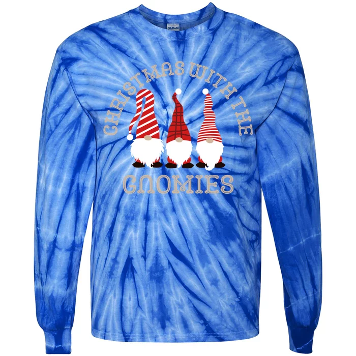 Christmas With The Gnomies Gift Tie-Dye Long Sleeve Shirt