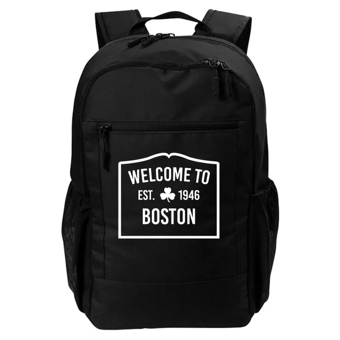 Celtics Welcome To Boston Est 1946 Daily Commute Backpack