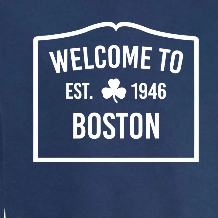 Celtics Welcome To Boston Est 1946 Garment-Dyed Sweatshirt