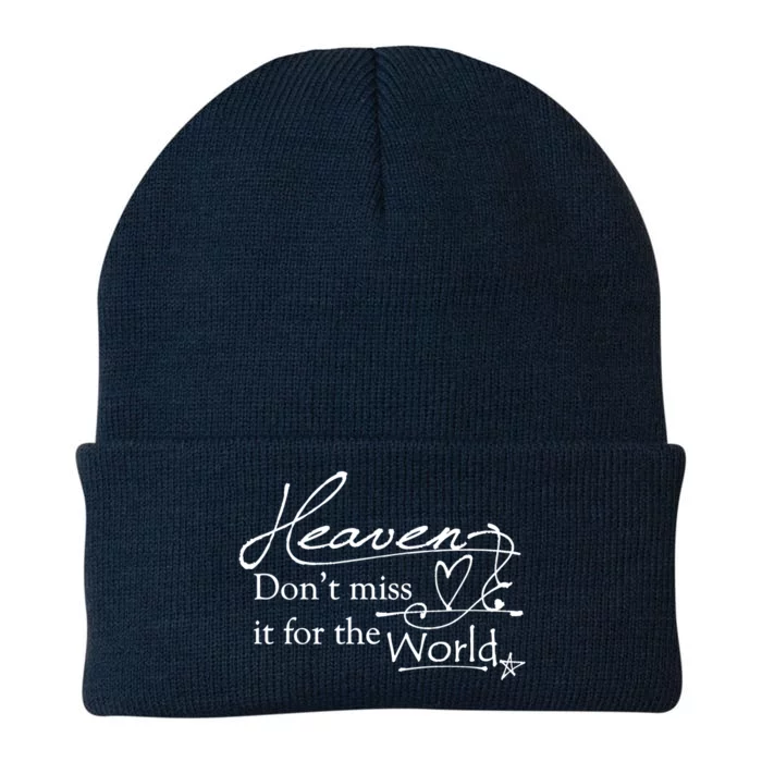 Christian Witnessing Tool Heaven Don't Miss It For The World Cute Gift Knit Cap Winter Beanie