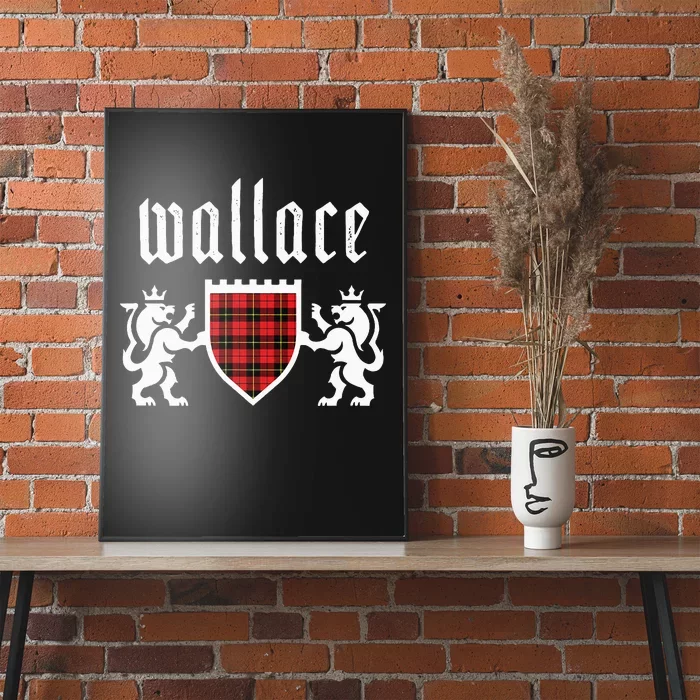 Clan Wallace Tartan Scottish Plaid Wallace Family Poster