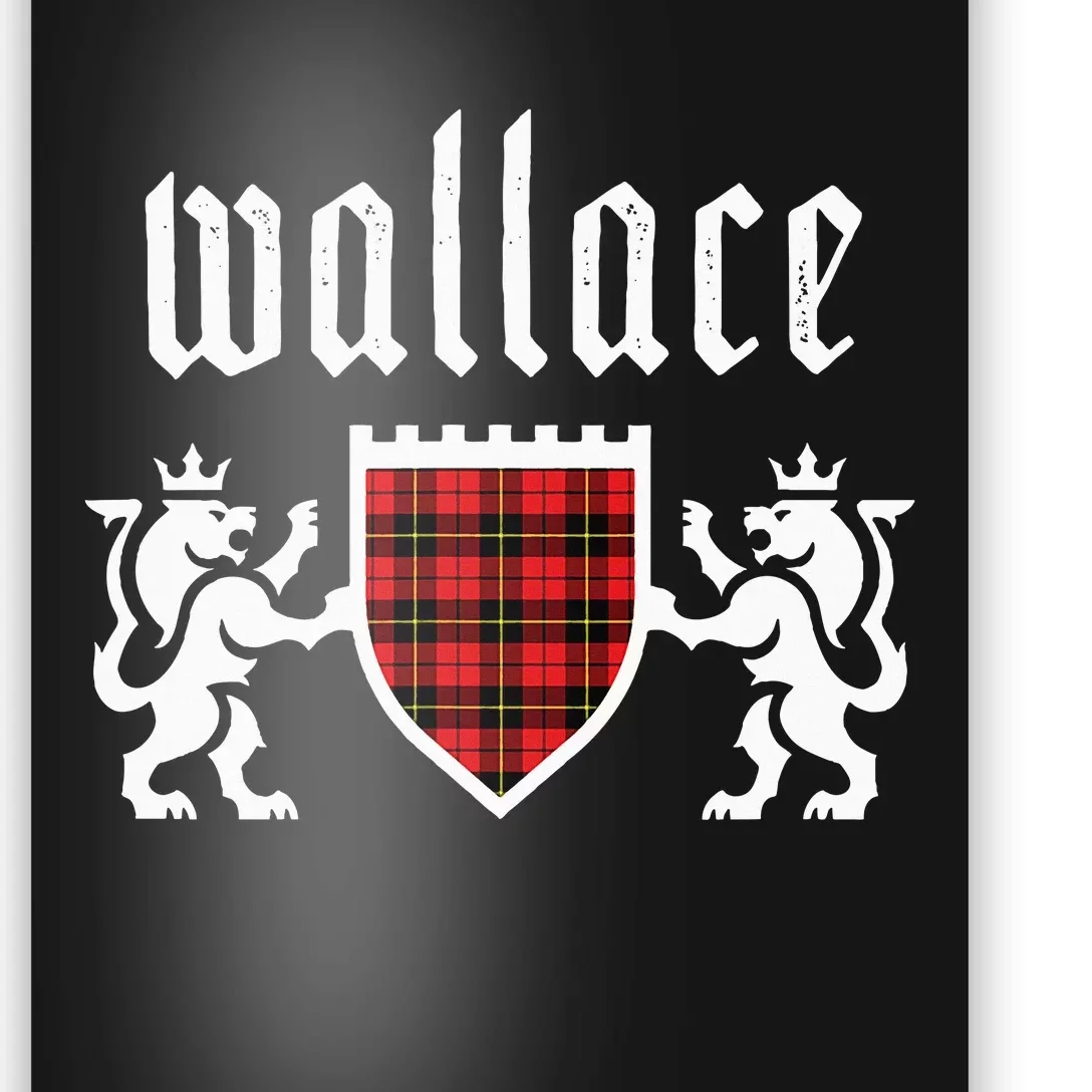 Clan Wallace Tartan Scottish Plaid Wallace Family Poster