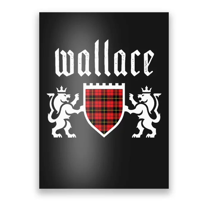 Clan Wallace Tartan Scottish Plaid Wallace Family Poster