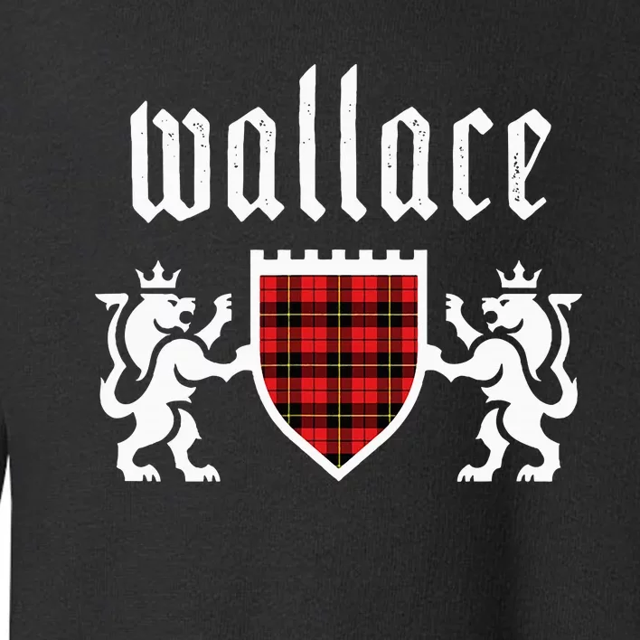 Clan Wallace Tartan Scottish Plaid Wallace Family Toddler Sweatshirt